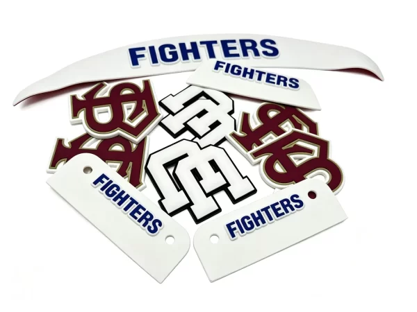 Factory 3D Decal PVC Baseball Helmet Custom 2D Stickers 3-7days Delivery Time