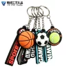 Factory Custom 2D Rubber Keychain Personalized Logo 3D Embossed PVC Key Chain