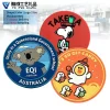 Factory Custom Logo Rubber Coasters Silicone Personalized Embossed PVC Coaster