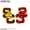 Factory Custom PVC 3D Helmet Decal Embossed Logo Rubber 3D Helmet Stickers