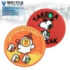 Factory Custom Rubber Coasters Logo PVC Silicone Cup Mat Coaster for Drink