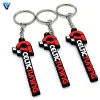 Factory Custom Rubber Keyrings Logo 3D Waterproof PVC Key Chains Low Minimum