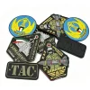 Manufacture Custom Logo Patches Rubber 2D Embossed 3D PVC Patch Hats