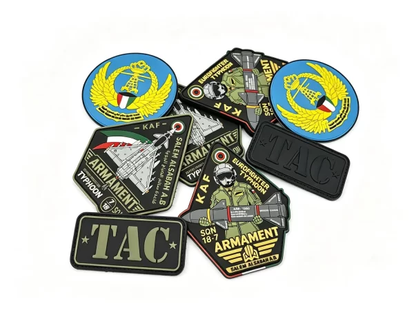 Manufacture Custom Logo Patches Rubber 2D Embossed 3D PVC Patch Hats