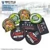 Manufacture Custom Logo Patches Rubber 2D Embossed 3D PVC Patch Hats
