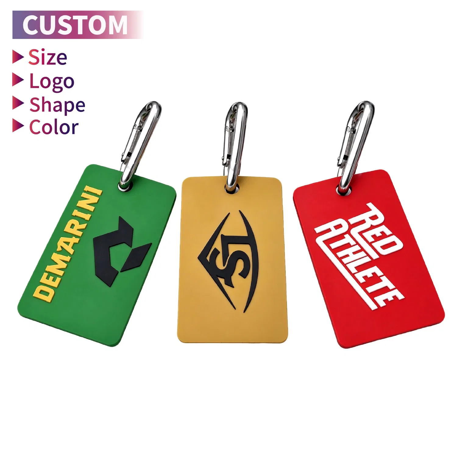 Rubber Luggage Tags Custom Logo 2D 3D Soft PVC Golf Bag Tags