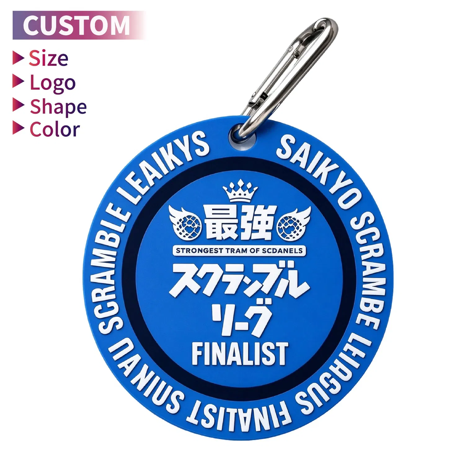 Soft Rubber Customized Luggage Tags 2D Embossed Logo PVC Luggag Tag