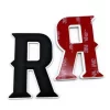 Custom 3D Batting Helmet Decals Letter PVC 3D Helmet Decal Rubber