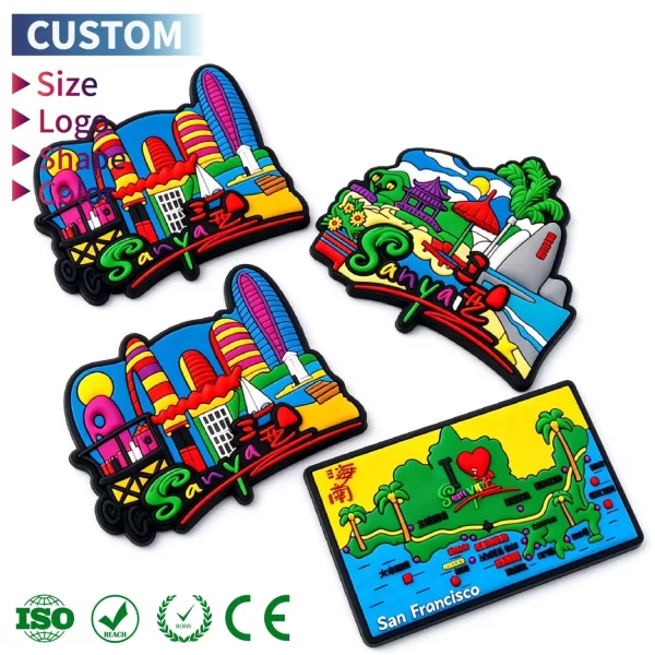 Custom-Fridge-Magnet-PVC-2D-3D-Logo-Rubber-Souvenir-Magnets-for-Fridge FM074 -1 Custom Fridge Magnet PVC 2D 3D Logo Rubber Souvenir Magnets for Fridge