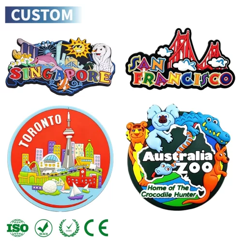 Custom Fridge Magnet PVC 2D 3D Logo Rubber Souvenir Magnets for Fridge