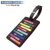 Custom PVC Luggage Tag 2D 3D Embossed Logo Rubber Travel Bag Tags