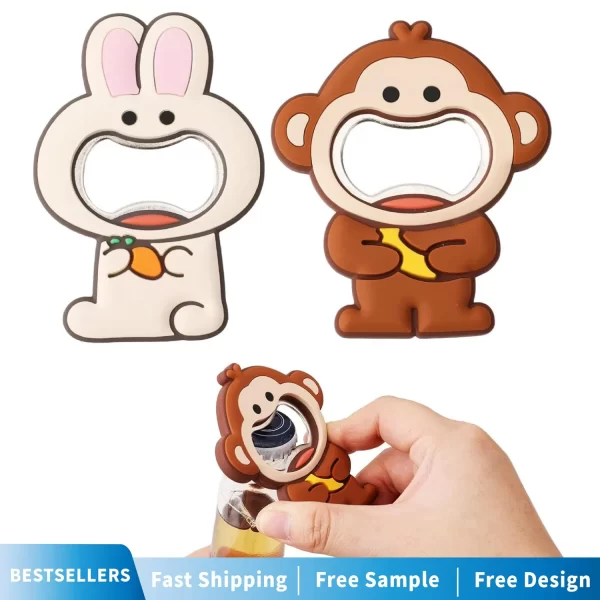 Factory-Custom-PVC-Fridge-Magnet-with-Bottle-Opener-Soft-Rubber-Souvenir-Magnetic FM072 -2 Factory Custom PVC Fridge Magnet with Bottle Opener Soft Rubber Souvenir Magnetic