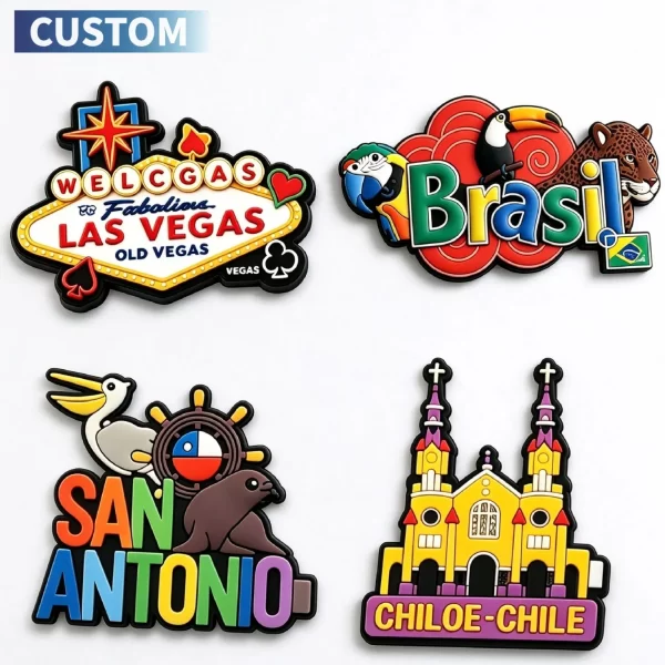 Manufacturers-Custom-Soft-PVC-Magnet-Stickers-Souvenirs-Travel-Rubber-3D-Fridge-Magnets FM073 -2 Manufacturers Custom Soft PVC Magnet Stickers Souvenirs Travel Rubber 3D Fridge Magnets