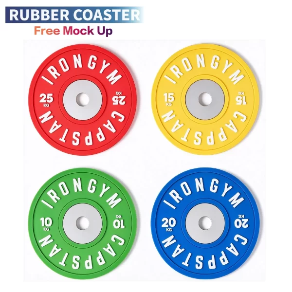 Silicone-Rubber-Coaster-Embossed-Logo-PVC-Drink-Coasters-Beer-Mat PC047 -1 Silicone Rubber Coaster Embossed Logo PVC Drink Coasters Beer Mat